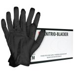 Čierne nitrilové bezpúdrové rukavice 100ks BLACKER