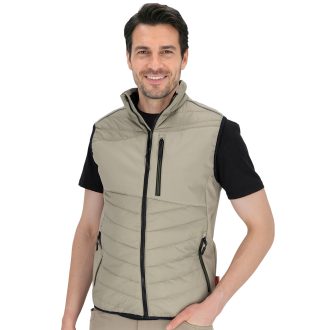 Pracovná prešívaná vesta SHELLTER BEIGE